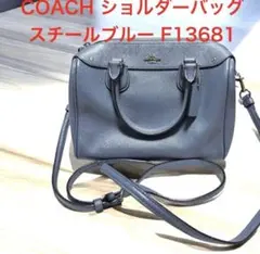 美品 COACH コーチ ミニサッチェル ミニベネット2WAY バッグ ブルー