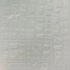 ネイルシール 3D ハローキティ 白 キティちゃん キャラクター
