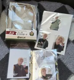 EBiDANくじ　ロゴ入りポーチ　ビジュアルクリアカード　缶バッジ　塩﨑太智