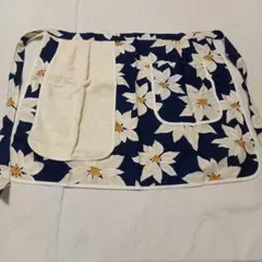 未使用品！フェリシモ タオル付き花柄エプロンイタリア製のサムネイル