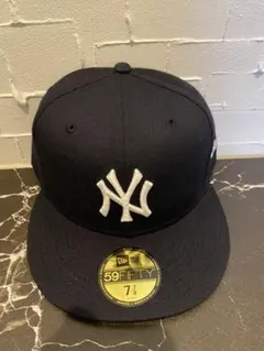 ニューエラ59fifty キャップ　ネイビー　7 7/8