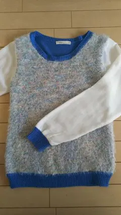 【11/8 8:00まで¥888→¥775にお値引き】異素材トップス レディース