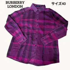 BURBERRY LONDON チェック柄 長袖シャツ 40のサムネイル