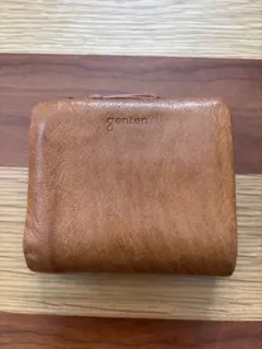 genten ゴートベーシック 二つ折り財布 キャメルのサムネイル