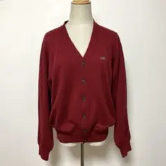 DAKS GOLF カシミヤ混 Vネック ニット カーディガン ボルドー M - メルカリ