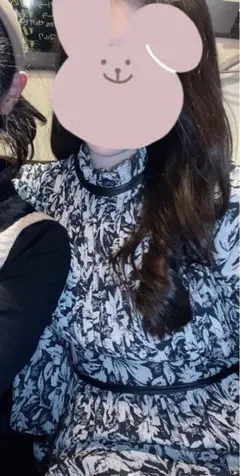 rienda 花柄 長袖 ロングワンピース Mサイズ