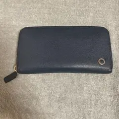 【BVLGARI】ネイビー ラウンドファスナー長財布のサムネイル