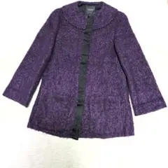 LANVIN ランバン vintage ノーカラーコート モヘア 日本製