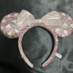 ミニー カチューシャ ピンク スパンコール ディズニーシー
