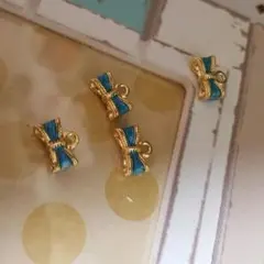 ミニ♪リボンカラーチャーム❁﻿空色