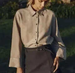 フェイクスエード シャツ