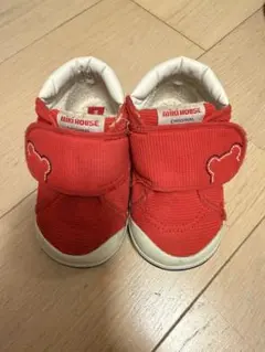 MIKI HOUSE 赤 ベビーシューズ