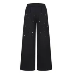 andwang Kirakira jewel pants black Mサイズ ANDWANG kirakira suger long pants - メルカリ