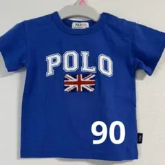 【新品】POLO Baby ポロベビー 半袖 ロゴ Tシャツ 90 ブルー 夏服のサムネイル