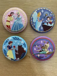 Disney Characters 刺繍缶バッジ　第一弾まとめ売り