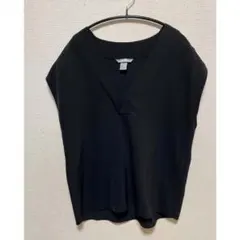 【K&M】ノースリーブ シャツ EUR 38 ブラック L