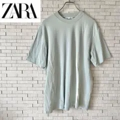 【美品】ZARA ザラ　Tシャツ 半袖カットソー　パステルグリーン ユニセックス