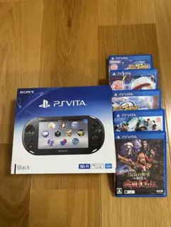 PS Vita 2000 ブラック Wi-Fi 本体 + ゲーム5本