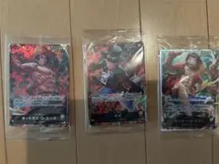 セブン限定　ワンピースカード3枚＋ワンピースシール1枚