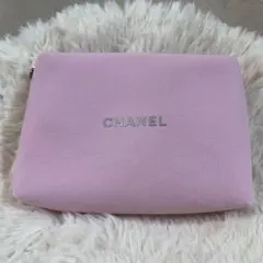 CHANEL ピンク キャンバスポーチ