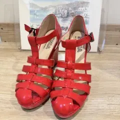 SONIA RYKIEL(ソニアリキエル)1ストラップエナメルパンプス 24.5のサムネイル