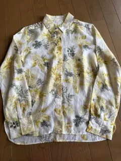 極美品 MACPHEE コットンシルク 花柄 トゥモローランド長袖 シャツ 38のサムネイル