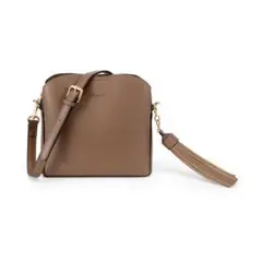 【アングリッド】スムースビッグタッセルショルダーバッグ ブラウン 美品のサムネイル