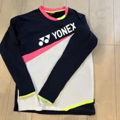 YONEX 長袖テニスシャツ JP M ネイビー/ピンク
