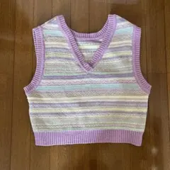 【niko and…】洗えるカラフル2WAYショートベスト