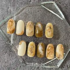 マーブル模様 ネイルチップ 10個セット