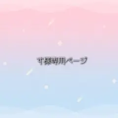 す様専用ページ