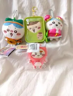 ちいかわ　ハチワレ　くりまんじゅう　シーサー　ぬいぐるみマスコット　クリアポーチ