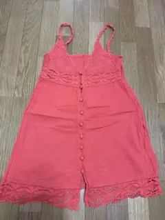 ナイスクラップ　キャミソール　ワンピース　かぎあみ　Y2K ギャル　フェス　派手