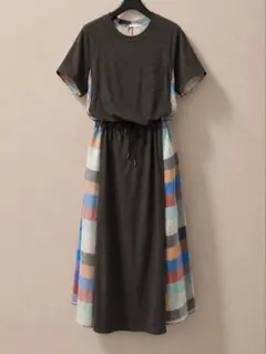 sacaiサカイCotton Jersey Dress異素材ドッキングワンピースのサムネイル