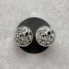 【1960'sヴィンテージ】イヤリング ラウンドフローラル