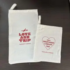 トラベラーズノート　LOVE AND TRIPコットンケースセット