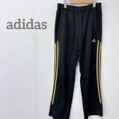 【アディダス】adidas トラックパンツ ブラック ゴールド　ジャージのサムネイル