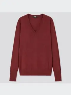 新品　ユニクロ　L エクストラファインメリノVネックセーター（長袖）