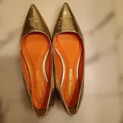 RODEO CROWNS ゴールド パンプス Sサイズのサムネイル