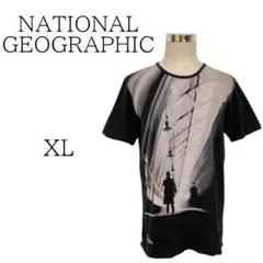 ★美品 NATIONAL GEOGRAPHIC 黒 Tシャツ XL(LL)