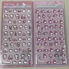 【正規品】ボンボンドロップシールミニmini キティ マイメロ サンリオ ２点