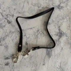 新品未使用　黒　ブラック　合成皮革　ストラップ