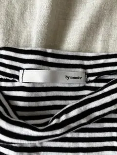 by miiw ブラック・ホワイトストライプ 長袖トップスのサムネイル