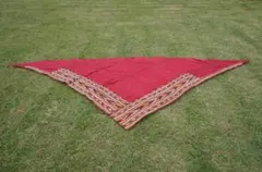 トルクメニスタン ショール 肩掛け 生地刺繍全て絹製 オール手作り
