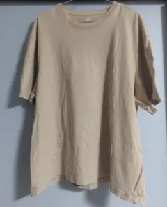 H&M ヘビーウェイト Tシャツ ベージュ XL 無地のサムネイル