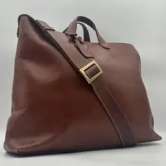美品】土屋鞄 ビジネスバッグ 2way オールレザー ブラウン ディアリオ