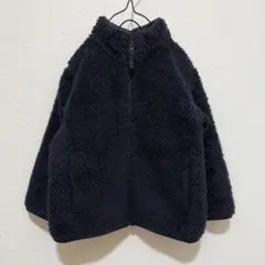 最終価格★UNIQLO ユニクロ 100cm フリース ボアジャケット ネイビー
