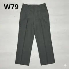 【79】ツータックスラックス ストレート チェック柄 メンズ センタープレス