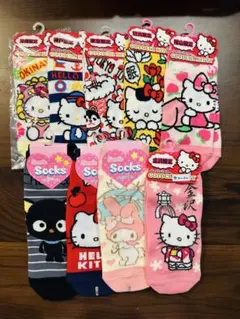 【新品まとめ売り】ご当地キティ　サンリオ　靴下　9足