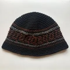 452クロシェハット　バケットハット　クラッシャーハット　帽子　ビーニー